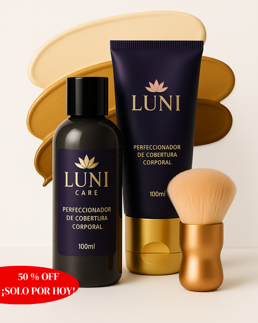 [2x1 LUNI] MAQUILLAJE EFECTO SEGUNDA PIEL + BROCHA ¡DE REGALO!
